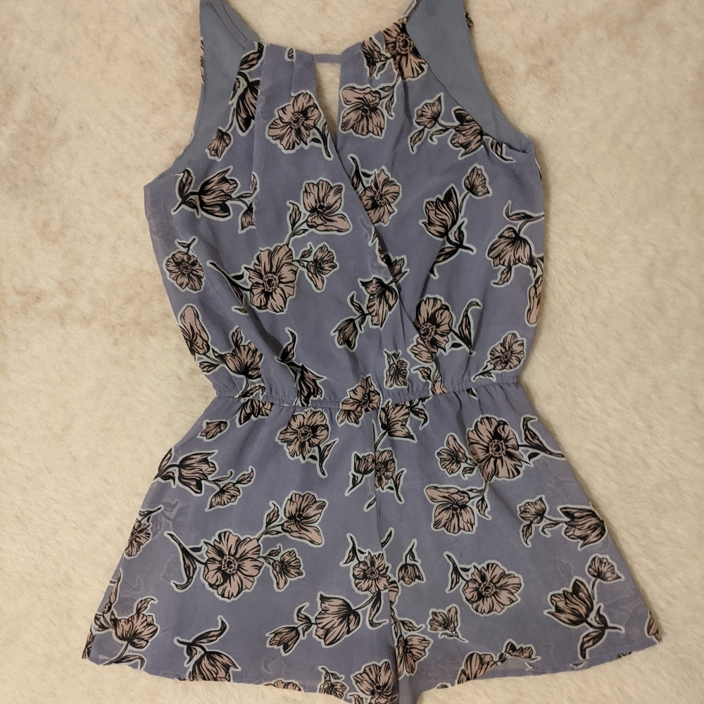 japna purple/blue floral romper